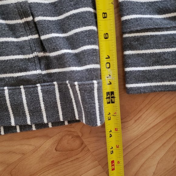 LOFT Ann Taylor Striped Snap Button Jacket Blazer - Picture 15 of 16